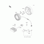 Схема вузла: Генератор для Kawasaki EX250 ZZR250