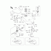 Схема узла: Топливный бак(1/2) для Kawasaki ZX600 Ninja ZX-6