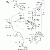 Схема вузла: Clutch master cylinder для Kawasaki ZX1400 ZZR1400 ABS