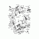 Схема вузла: Кріплення двигуна для Kawasaki EN650 Vulcan S ABS SE