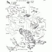 Схема вузла: Fuel tank(1/2) до Kawasaki ZX1400 ZZR1400 ABS