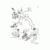 Схема вузла: Brake Piping для Kawasaki EN650 Vulcan S ABS