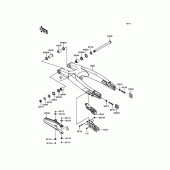 Схема узла: Задний рычаг (Маятник) для Kawasaki KX450 KX450F