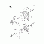 Схема вузла: Водяний насос для Kawasaki EX500 GPZ500S