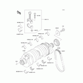 Схема узла: Коленчатый вал для Kawasaki ZX1100 Ninja ZX-11