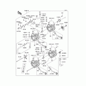 Схема узла: Карбюратор для Kawasaki ZX600 Ninja ZX-6