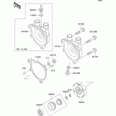 Схема вузла: Водяний насос Kawasaki KL650 KLR650