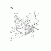 Схема узла: Крепление двигателя для Kawasaki VN1700 Vulcan 1700 Voyager