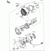 Схема вузла: Генератор для Kawasaki ZX1100 ZZ-R1100