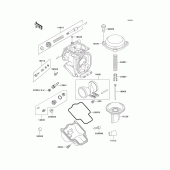 Схема узла: Комплектующие карбюратора для Kawasaki ZX600 Ninja ZX-6R