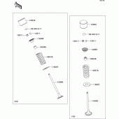 Схема узла: Клапан(ы) для Kawasaki EX250 Ninja 250R