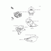 Схема вузла: Decals(kl650-c2)(blue) для Kawasaki KL650 KLR650
