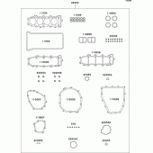 Схема узла: Gasket kit для Kawasaki ZX600 Ninja ZX-6R