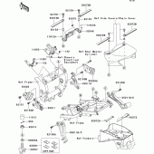 Схема вузла: Кріплення двигуна для Kawasaki ZX900 Ninja ZX-9R