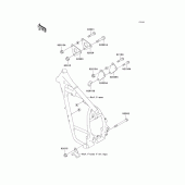Схема вузла: Кріплення для Kawasaki KL650 KLR650