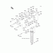 Схема узла: Подвеска для Kawasaki KX125