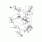 Схема вузла: Clutch Master Cylinder для Kawasaki ZX1400 Ninja ZX-14R ABS 30TH