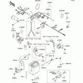 Схема вузла: Електроустаткування для Kawasaki KL650 KLR650