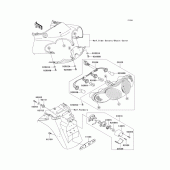 Схема узла: Taillight(s)(c1/c2) для Kawasaki ZX1200 ZZR1200