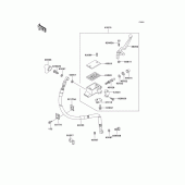 Схема вузла: Передній гальмівний циліндр для Kawasaki KMX125