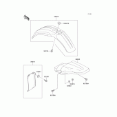 Схема вузла: Fender для Kawasaki KX100
