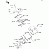 Схема вузла: Клапанна кришка для Kawasaki VN800 Vulcan 800 Drifter