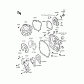 Схема узла: Крышка двигателя для Kawasaki ZX400 ZXR400R