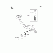 Схема узла: Лапка тормоза для Kawasaki KLX250 KLX250