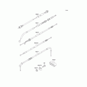 Схема вузла: Троси для Kawasaki KLE500