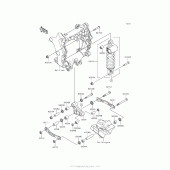 Схема узла: Подвеска/задний амортизатор для Kawasaki ZX1400 Ninja ZX-14R ABS