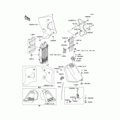 Схема вузла: Паливний бак для Kawasaki KMX125