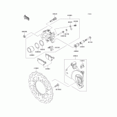 Схема узла: Задний тормоз для Kawasaki ZR750 Z750