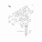 Схема вузла: Задня підвіска для Kawasaki KX100