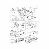 Схема вузла: Електроустаткування для Kawasaki ZR800 Z800