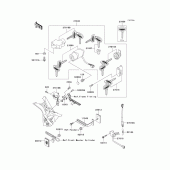 Схема вузла: Ignition switch/locks/reflectors для Kawasaki VN1500 Vulcan 1500 Classic FI