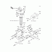 Схема вузла: Suspension для Kawasaki KX250/ KX252 KX250F