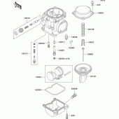 Схема вузла: Комплектуючі для карбюратора Kawasaki ER500 ER-5