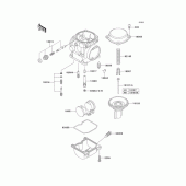 Схема вузла: Комплектуючі карбюратора для Kawasaki EJ650 W650