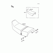 Схема вузла: Сидіння для Kawasaki KL250 KLR250