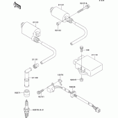 Схема узла: Система зажигания для Kawasaki ER500 ER-5