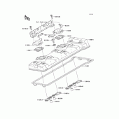 Схема узла: Клапанная крышка для Kawasaki ZX1400 Ninja ZX-14