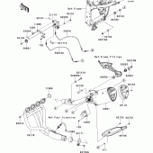 Схема узла: Выхлопная система (s) для Kawasaki ZR750 Z750R