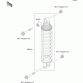 Схема вузла: Амортизатор для Kawasaki EX500 EX500