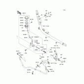 Схема узла: Задний тормозной цилиндр для Kawasaki VN1700 Vulcan 1700 Vaquero