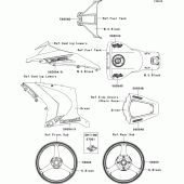 Схема вузла: Decals(green)(jdf) для Kawasaki ZX1000 Ninja ZX-10R