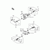 Схема узла: Поворотники для Kawasaki KLX150 KLX150L
