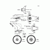 Схема узла: Decals(Ebony) для Kawasaki ZX1000 Ninja ZX-10R