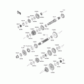 Схема вузла: Трансмісія для Kawasaki EX250 Ninja 250