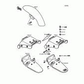 Схема узла: Крыло для Kawasaki EL250 Eliminator 250SE