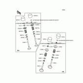 Схема вузла: Рокер & Клапан для Kawasaki ZR400 ZRX